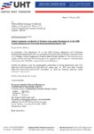 UHTL Reporting of Orders 27.03.2026