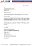UHTL Reporting of Orders 15.04.2026