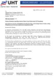 UHTL Reporting of Show Cause Notice 09.12.2025